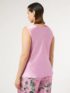 Satintop mit Drapierung