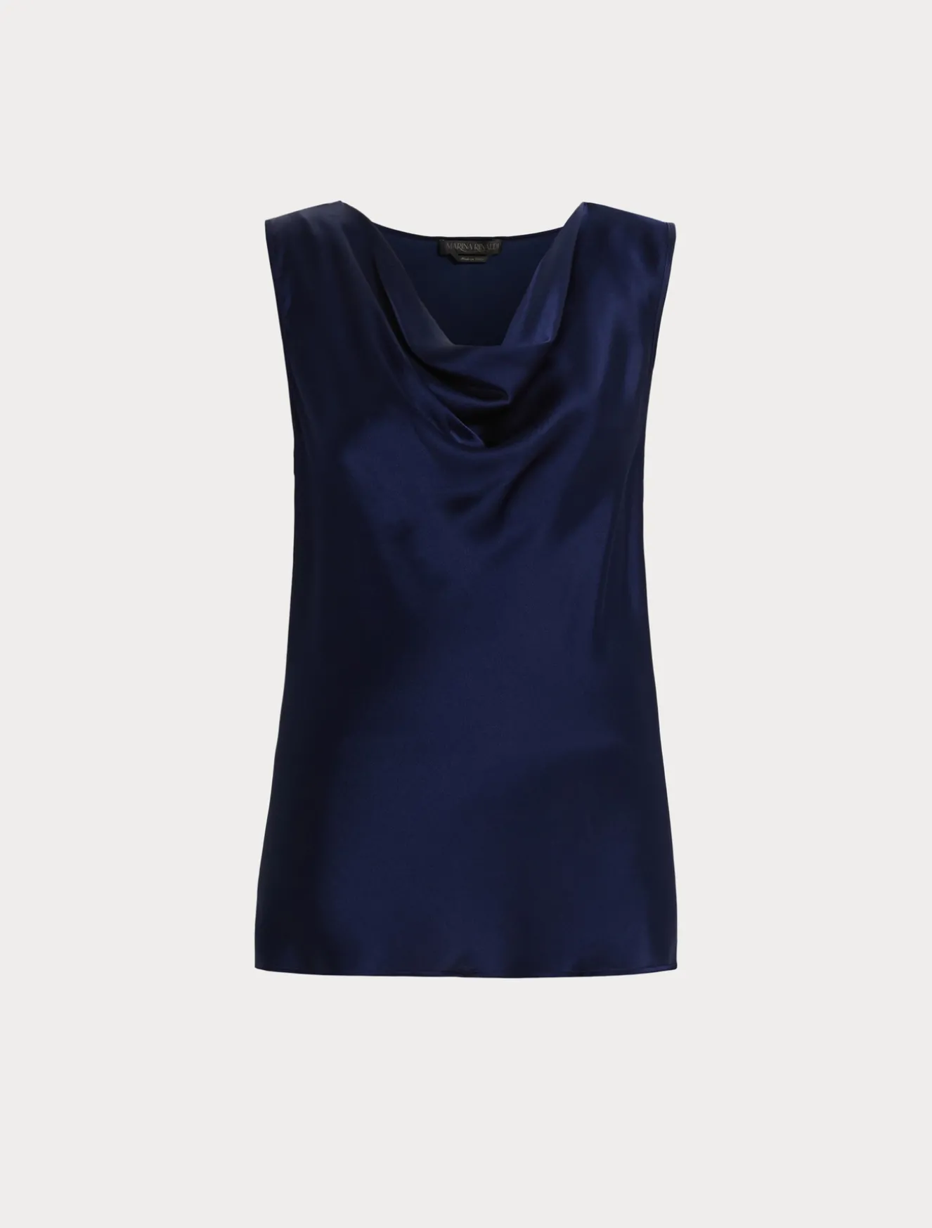 Satintop mit Drapierung