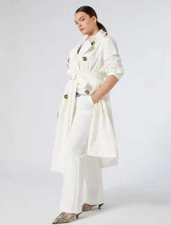 Schlaghose aus Baumwollstretch