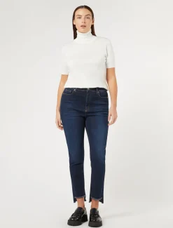 Slim Fit Jeans aus Indigo-Denim