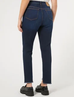 Slim Fit Jeans aus Indigo-Denim