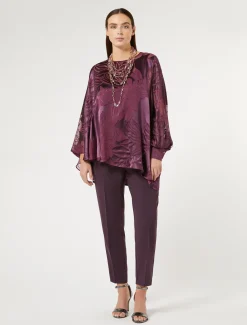 Slim-Fit Hose aus Triacetat-Cady