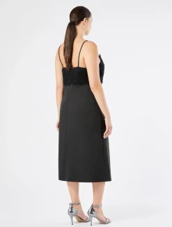 Sliptop aus Jersey und Spitze