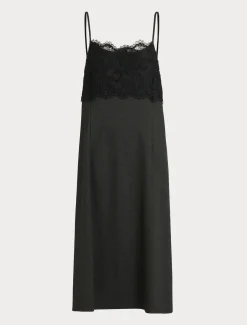 Sliptop aus Jersey und Spitze