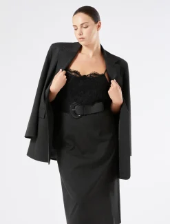 Sliptop aus Jersey und Spitze