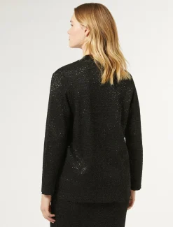 Strick-Cardigan mit Pailletten