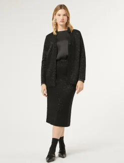 Strickrock mit Pailletten