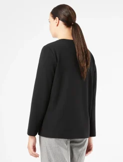 Sweatshirt aus Scuba Crêpe