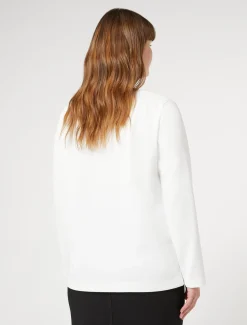 Sweatshirt aus Scuba Crêpe