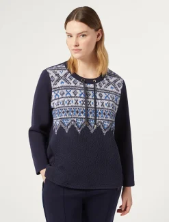 Sweatshirt aus Scuba-Jersey