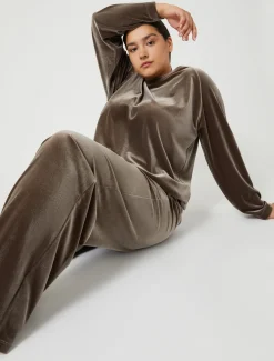 Sweatshirt aus Stretch-Chenille