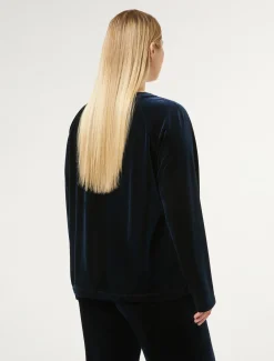 Sweatshirt aus Stretch-Chenille