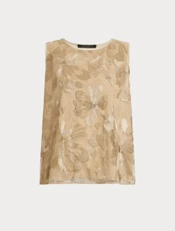 Top aus besticktem Tüll