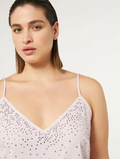 Top aus Crêpe de Chine