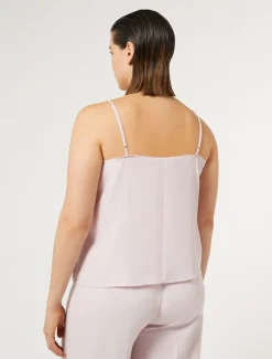 Top aus Crêpe de Chine