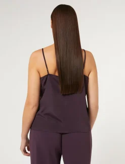 Top aus Crêpe de Chine