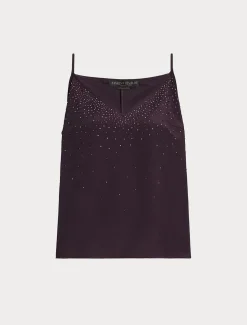 Top aus Crêpe de Chine