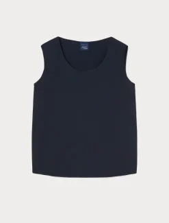 Top aus Crêpe de Chine-Seidengemisch