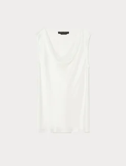 Top aus Envers-Satin-Crêpe