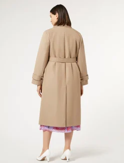 Trenchcoat aus wasserabweisendem Twill