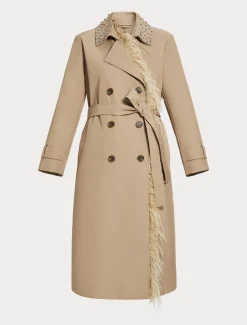 Trenchcoat aus wasserabweisendem Twill