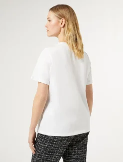 T-Shirt aus bedrucktem Jersey