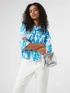 T-Shirt aus bedrucktem Jersey