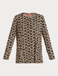 T-Shirt aus bedrucktem Jersey