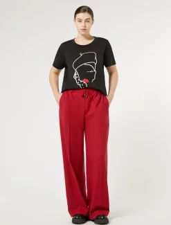 T-Shirt aus bedrucktem Jersey