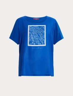 T-Shirt aus bedrucktem Jersey