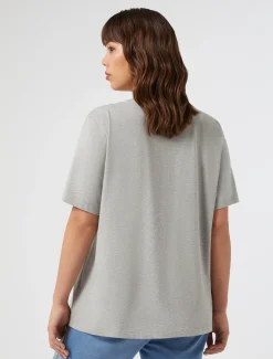 T-Shirt aus Jersey mit Stickerei