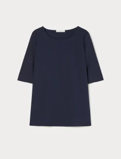 T-Shirt aus Jersey und Popeline