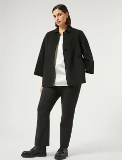 T-Shirt aus Jersey und Satin