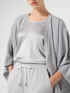 T-Shirt aus Jersey und Satin