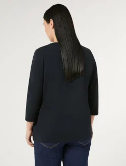 T-Shirt aus Stretch-Baumwolljersey