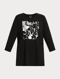 T-Shirt aus Stretch-Baumwolljersey