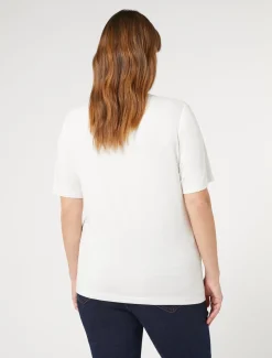 T-Shirt aus Stretch-Viskose-Jersey