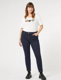 T-Shirt aus Stretch-Viskose-Jersey