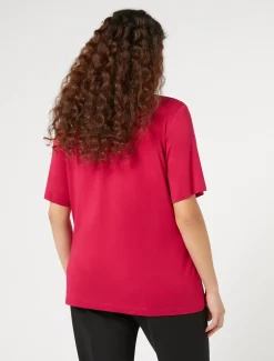 T-Shirt aus Stretch-Viskose-Jersey