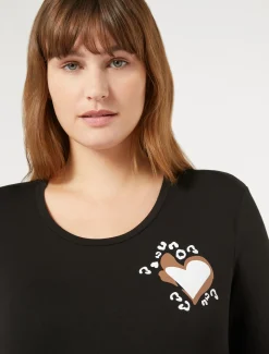 T-Shirt aus Stretch-Viskose-Jersey