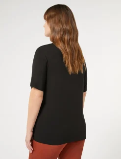 T-Shirt aus Stretch-Viskose-Jersey