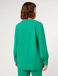 Tunika aus Envers-Satin-Crêpe