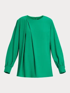 Tunika aus Envers-Satin-Crêpe