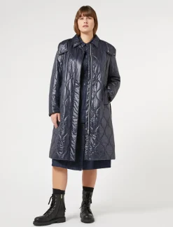 Wattierter Regenmantel