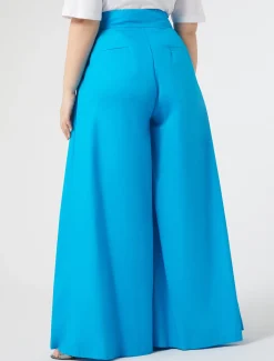 Weite Hose aus Popeline