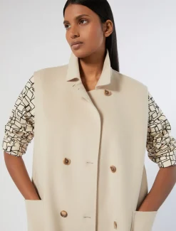 Weste aus Wolle-Kaschmir-Gewebe