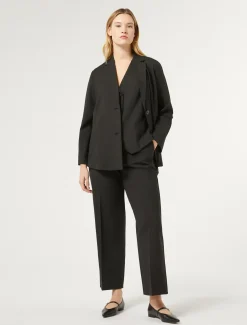 Weste aus Wollgabardine