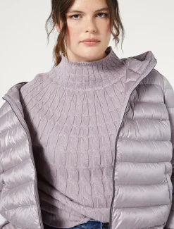 Zopfstrickpullover aus Kaschmir-Mischung